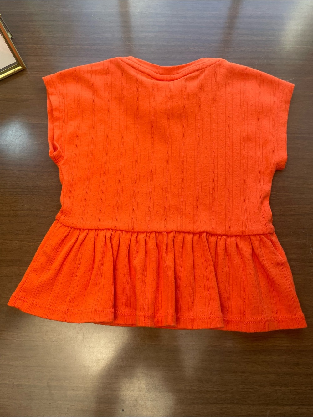 Epic Threads Girls' Bright Orange Peplum Top - Picture 2 of 7